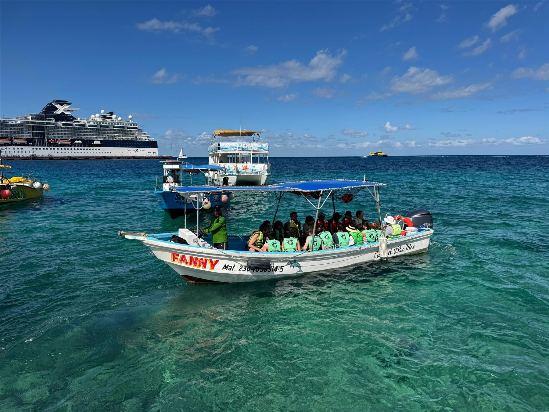 Embarcación clásica La Fanny en Cozumel